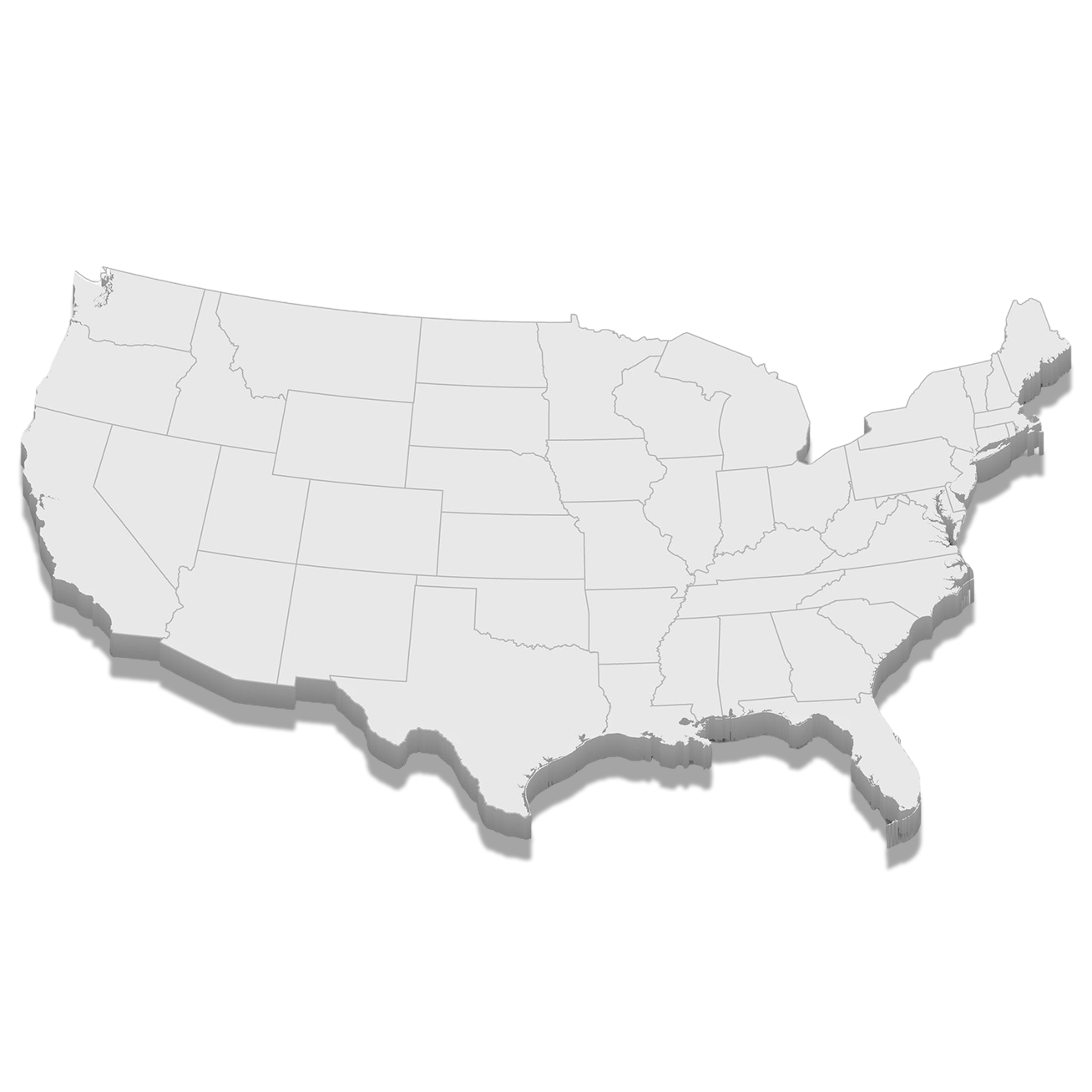 Mapa dos Estados Unidos